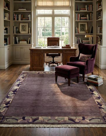 7' 7 x 10' 9 Hand Knotted Nepal Wool Rug