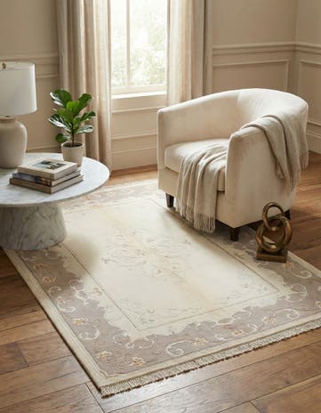 4' x 5' 10 Hand Knotted Darya Wool Rug