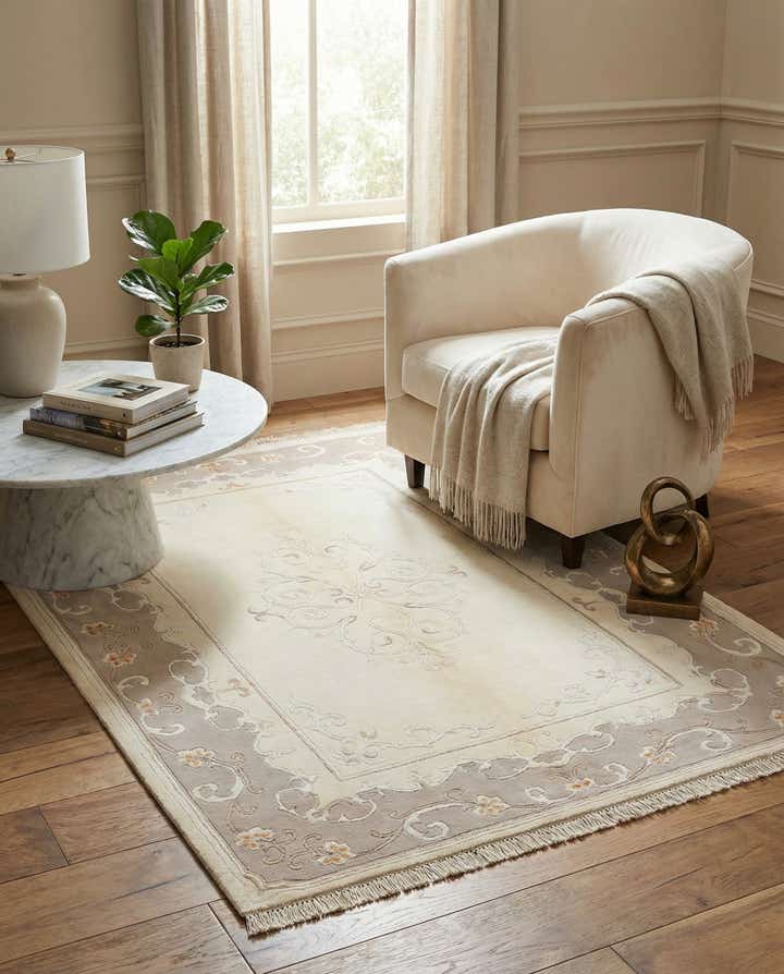 4' x 5' 10 Hand Knotted Darya Wool Rug