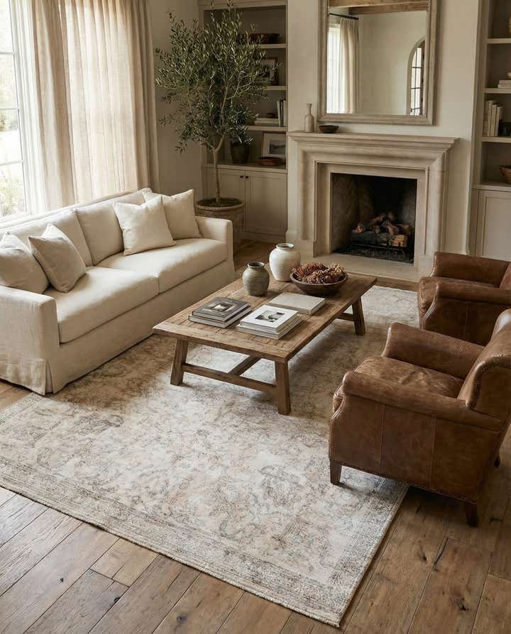 7' x 10' 10 Hand Knotted Ultra Vintage Persian Wool Rug