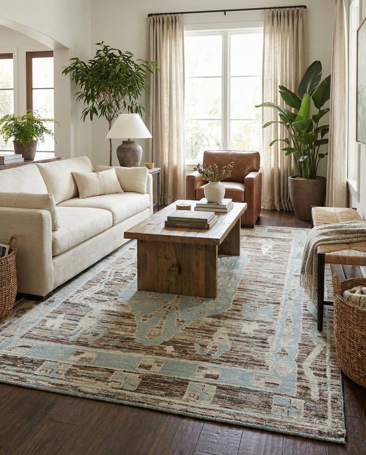 Detail image of 8' 7 x 12' 4 Hand Knotted Moroccan Wool Rug