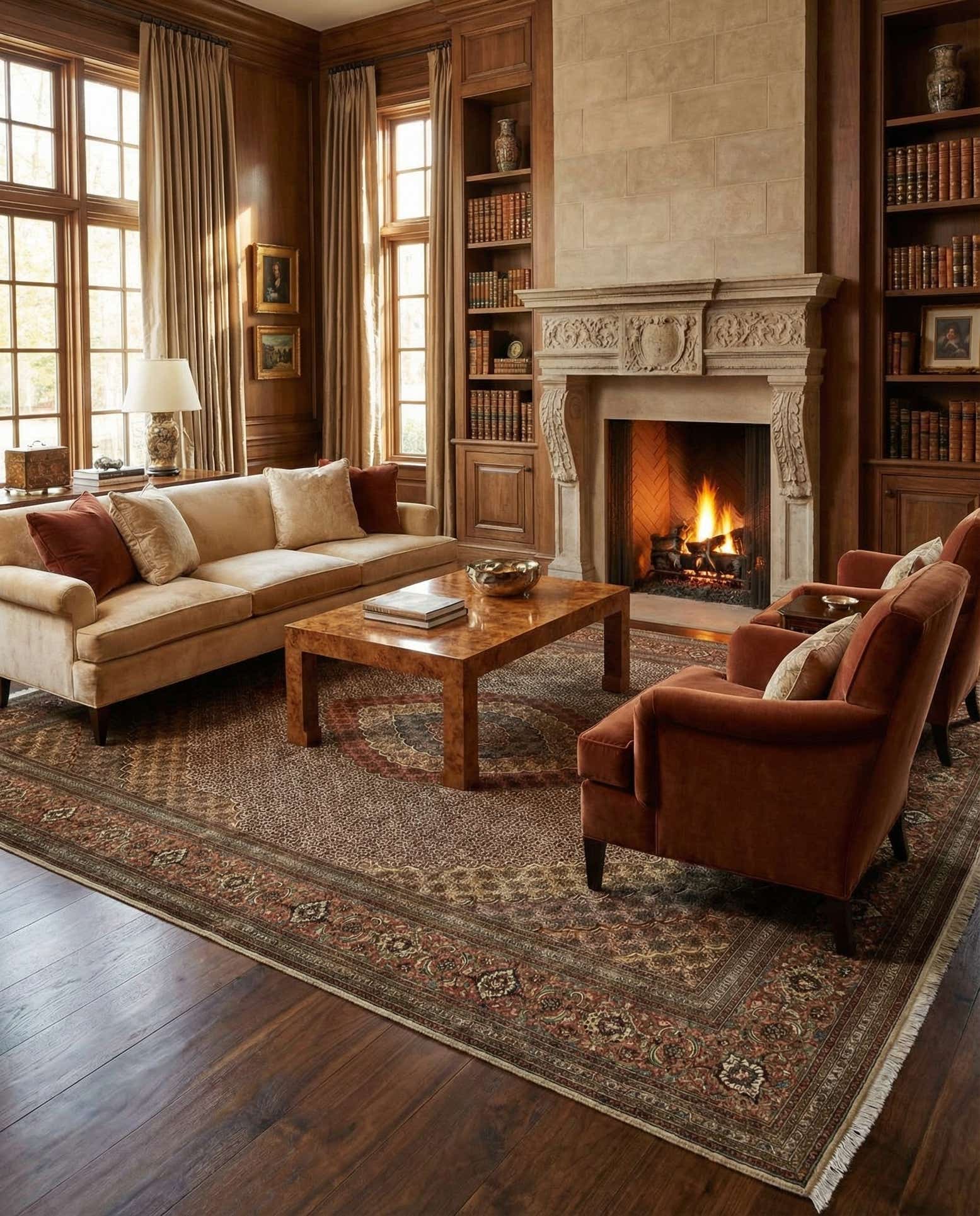 9' 10 x 12' 11 Tabriz Mahi Rug