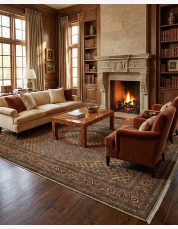 9' 10 x 12' 11 Tabriz Mahi Rug