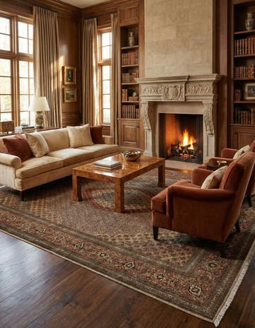 9' 10 x 12' 11 Tabriz Mahi Rug