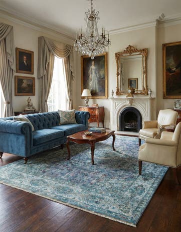9' 5 x 14' 1 Vintage Royal Wool Rug