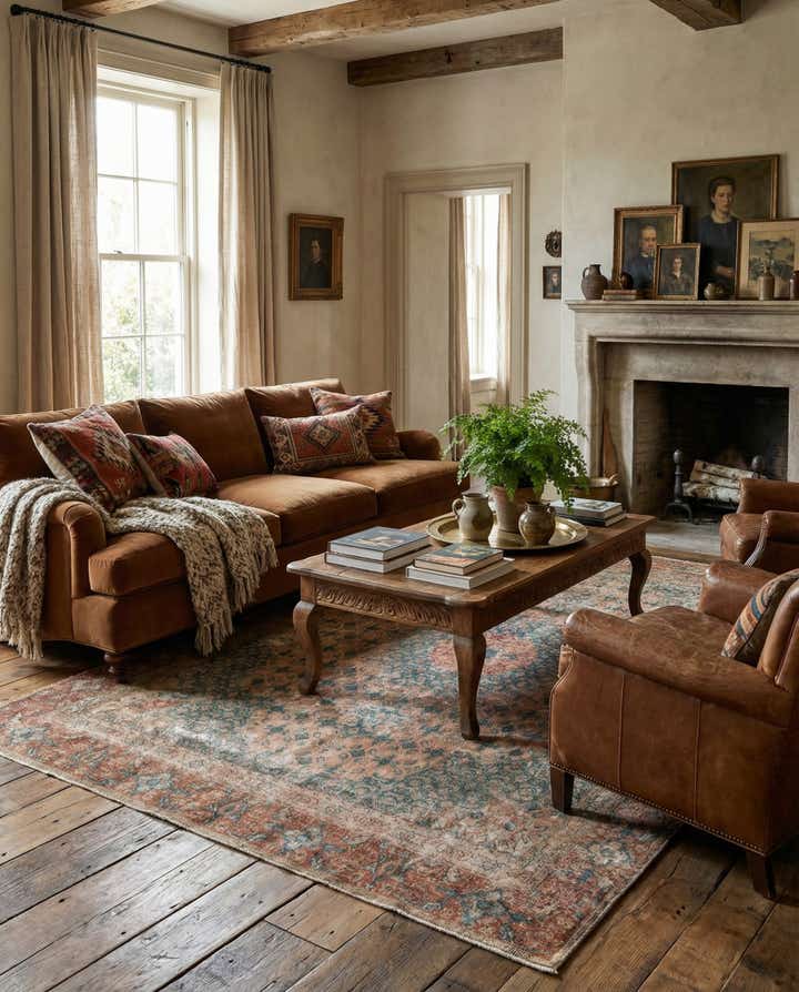 6' 5 x 8' 10 Hand Knotted Ultra Vintage Persian Wool Rug