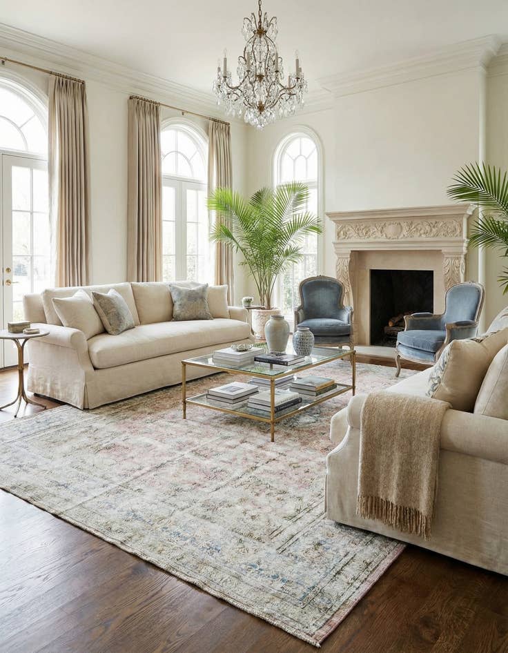 Detail image of 10' 8 x 13' 6 Vintage Royal Wool Rug