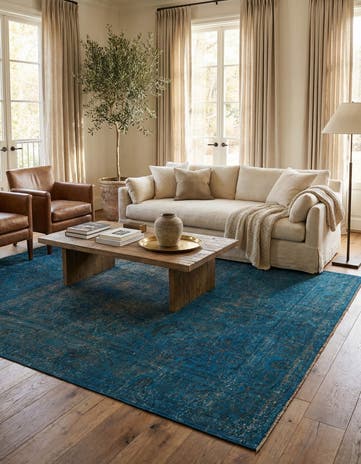 6' 10 x 10' Hand Knotted Ultra Vintage Persian Wool Rug