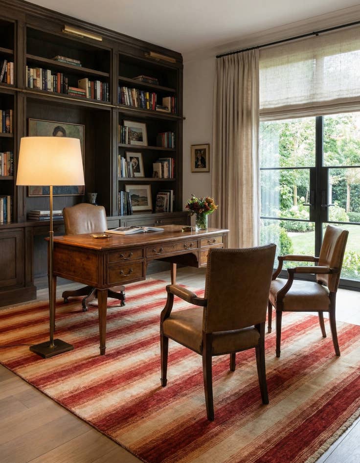 Detail image of 5' 4 x 7' 10  Hand Knotted Modern Ziegler Rug