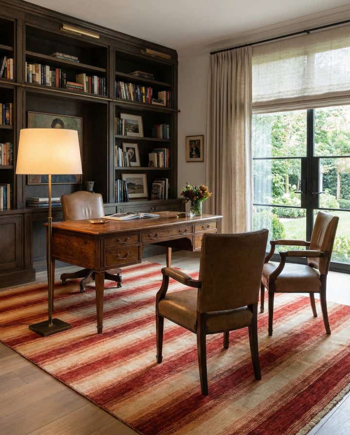 5' 4 x 7' 10 Hand Knotted Modern Ziegler Rug