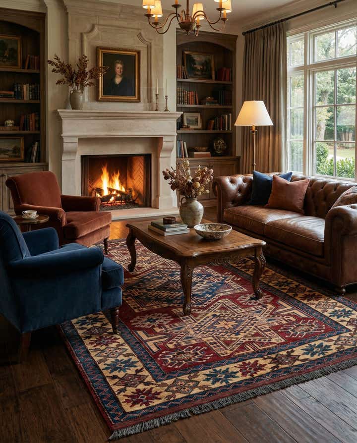 5' x 7' 2 Hand Knotted Kazak Wool Rug