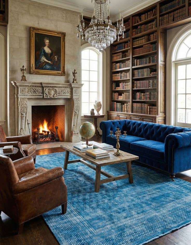 Detail image of 9' 5 x 14' 7 Vintage Royal Wool Rug