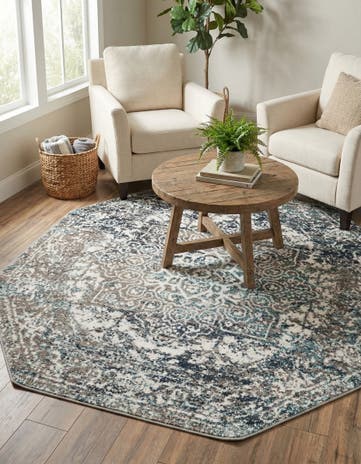 Gray Arlington Octagon Rug