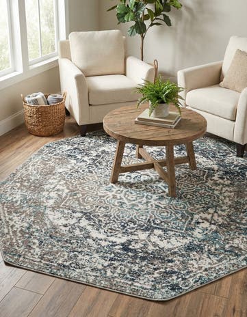 Gray Arlington Octagon Rug
