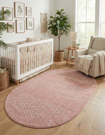 6' 1 x 9' Paxon Trellis Oval Rug