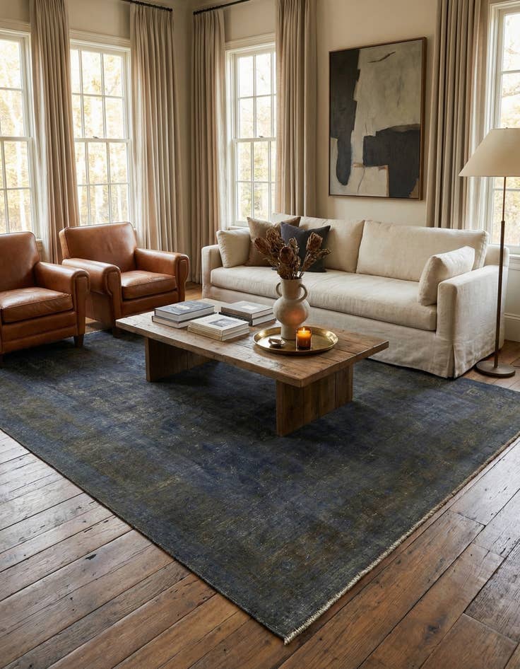 Detail image of 8' x 10' 9  Hand Knotted Ultra Vintage Persian Wool Rug