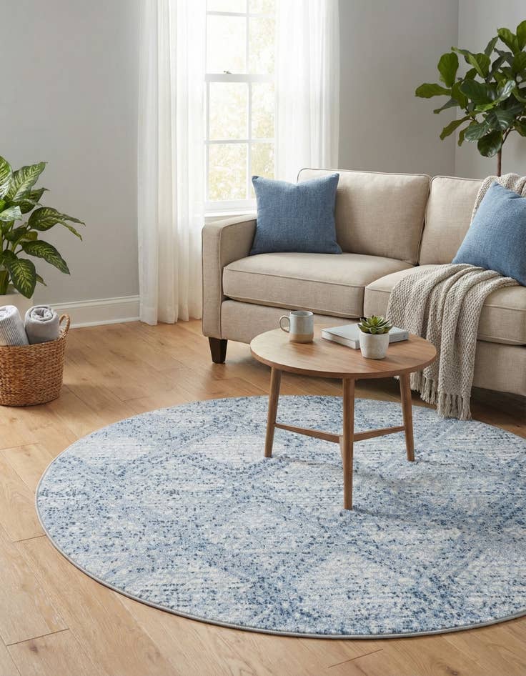 Detail image of  3' 3 x 3' 3 Kamala Washable Round Rug