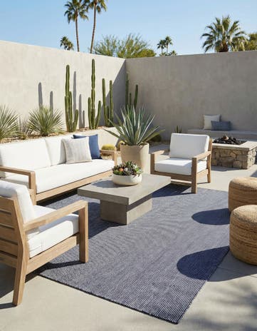 10' x 14' 1 Easy-Clean Jill Zarin Palm Springs Indoor / Outdoor Rug