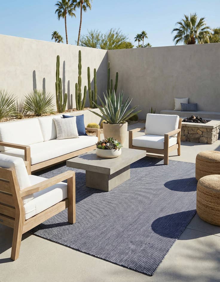 Detail image of 10' x 14' 1  Washable Jill Zarin Palm Springs Indoor / Outdoor Rug