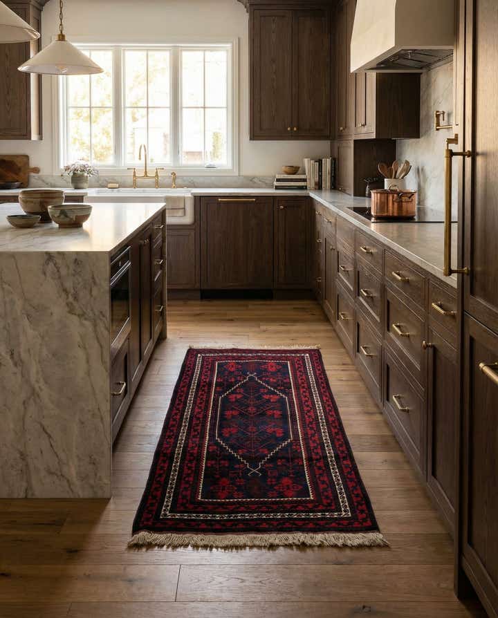 3' 8 x 6' 7 Hand Knotted Balouch Wool Rug