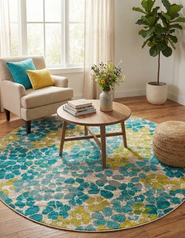 7' x 7' Azalea Round Rug