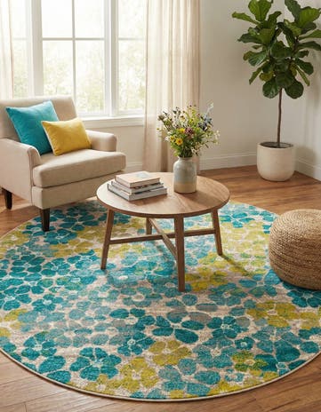 7' x 7' Azalea Round Rug