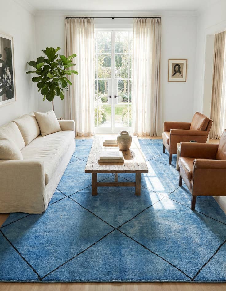 Detail image of 5' 7 x 8' 2  Hand Knotted Darya Wool Rug