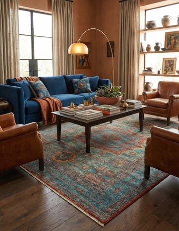 5' 10 x 8' Hand Knotted Amina Rug