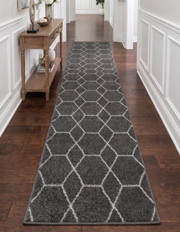 3' 3 x 19' 8 Lattice Frieze Runner Rug