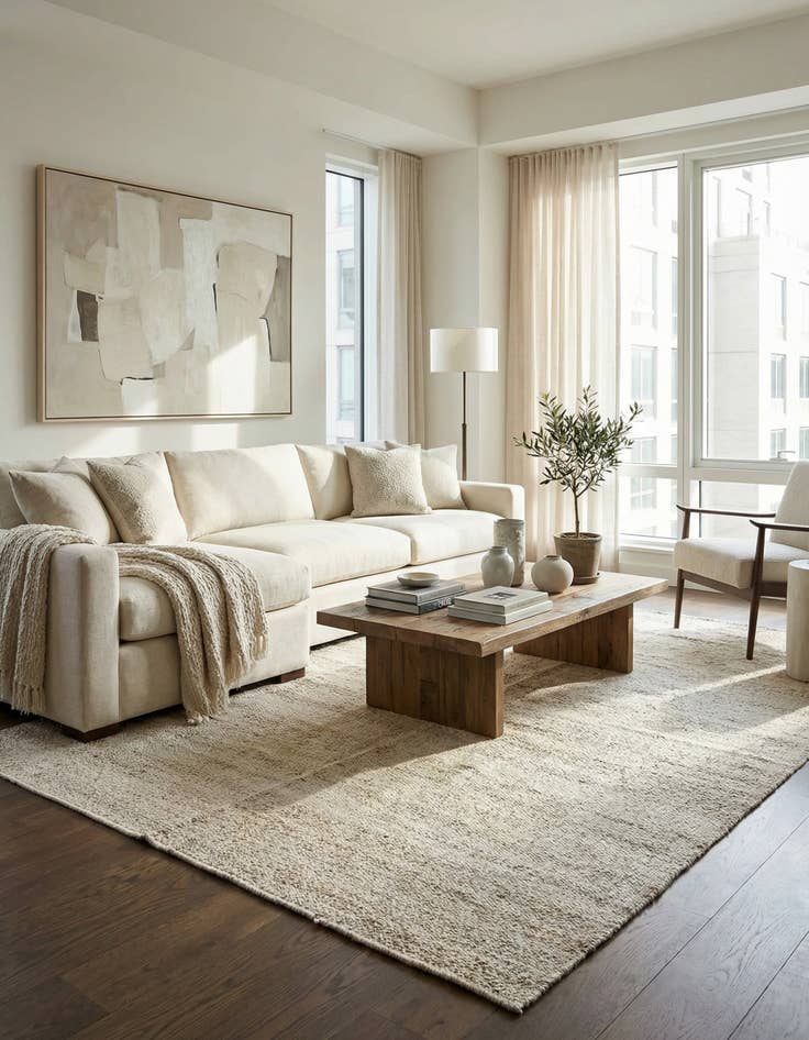 Detail image of 4' 7 x 6' 5  Hand Woven Kilim Modern Wool Rug