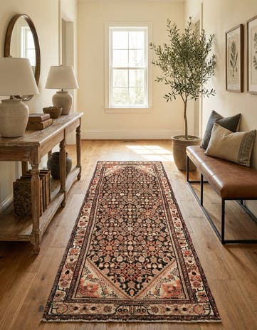 3' 3 x 10' 4 Hamedan Runner Rug
