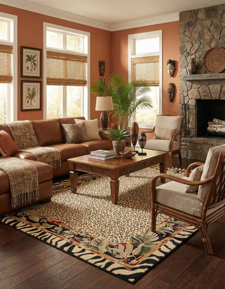 Detail image of 7' 10 x 11' Safari Rug