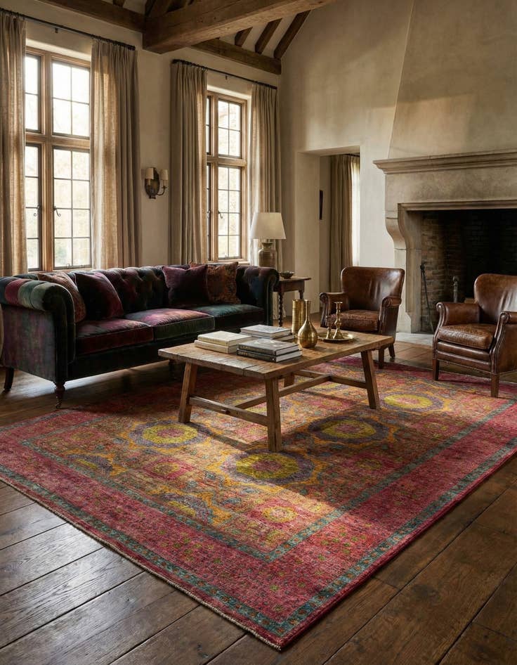 Detail image of 8' 2 x 11' 5 Mamluk Wool Rug