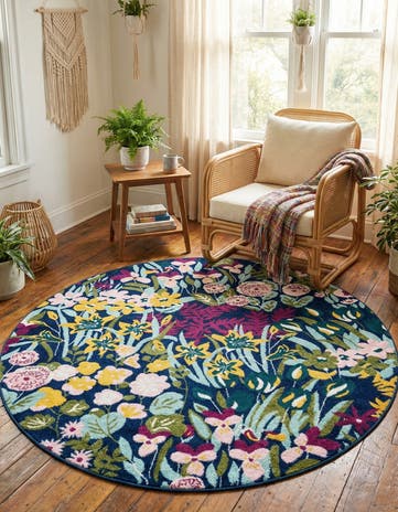 7' 10 x 7' 10 Bloom Round Rug