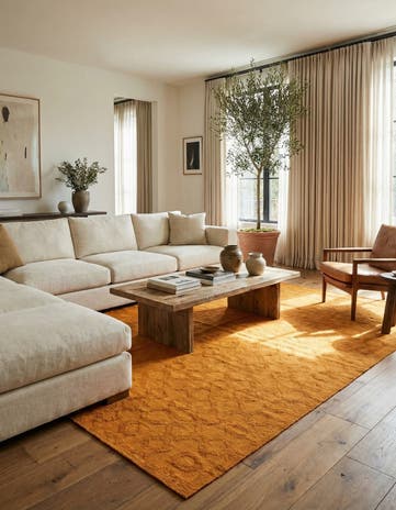 6' 9 x 9' 7 Hand Woven Kilim Modern Wool Rug