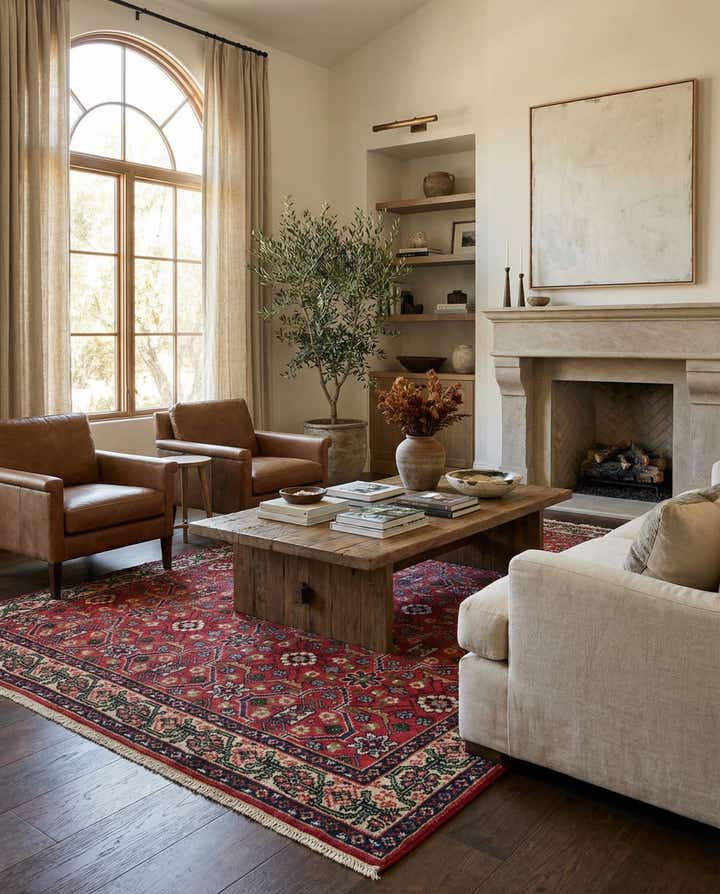 6' 6 x 9' 7 Hand Knotted Moroccan Wool Rug