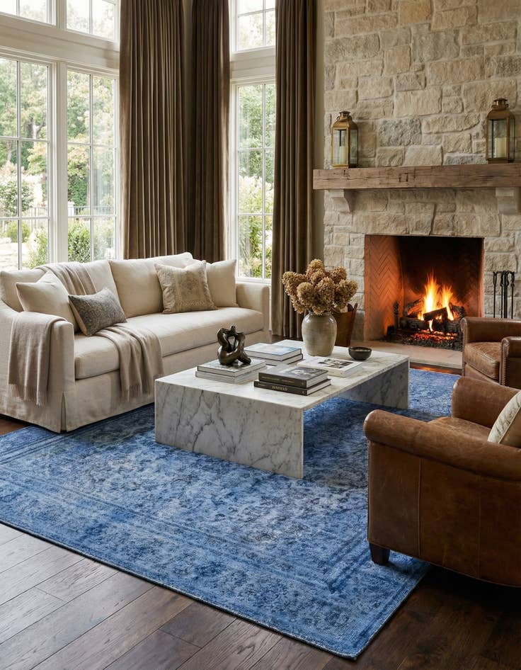 Detail image of  8' 8 x 11' 10  Hand Knotted Ultra Vintage Persian Wool Rug