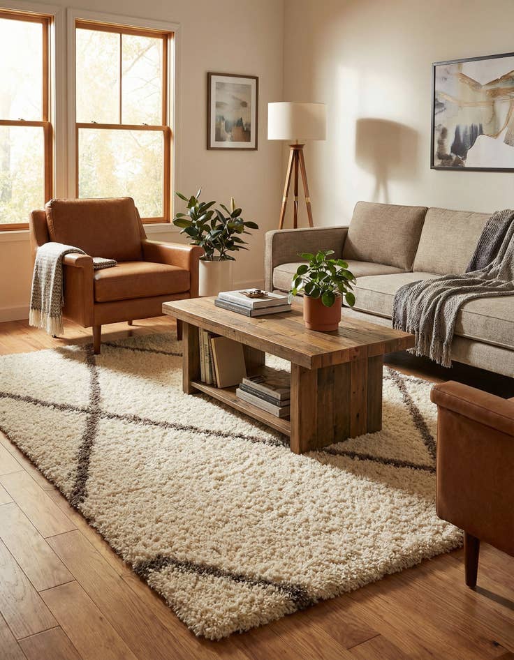 Detail image of  8' x 10' Infinity Shag Rug