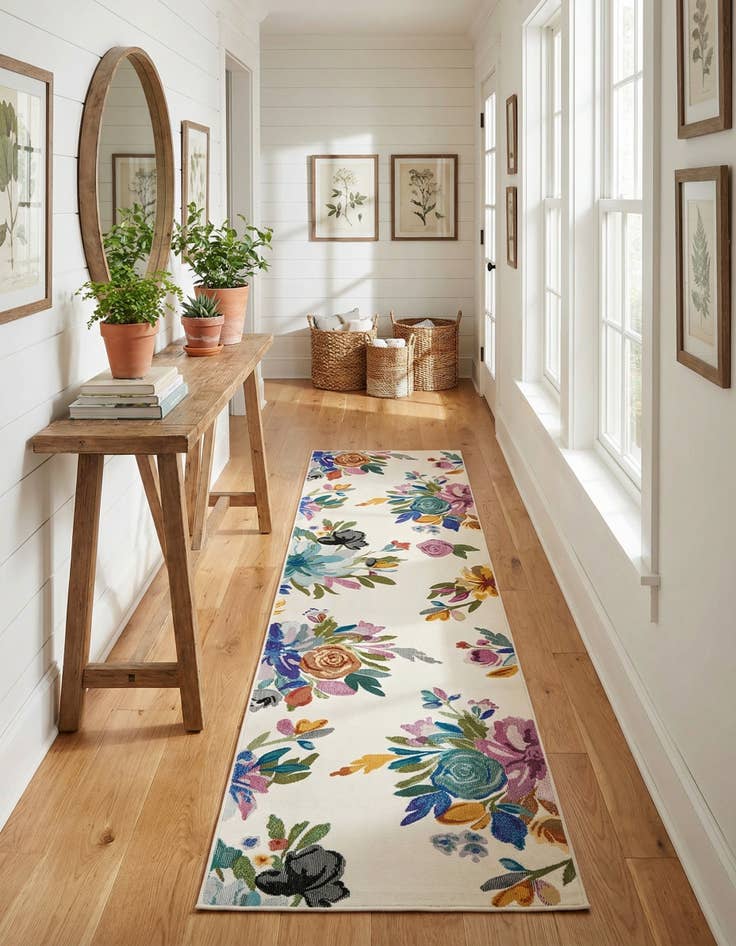 Detail image of 2' 7 x 10' Blossom Runner Rug