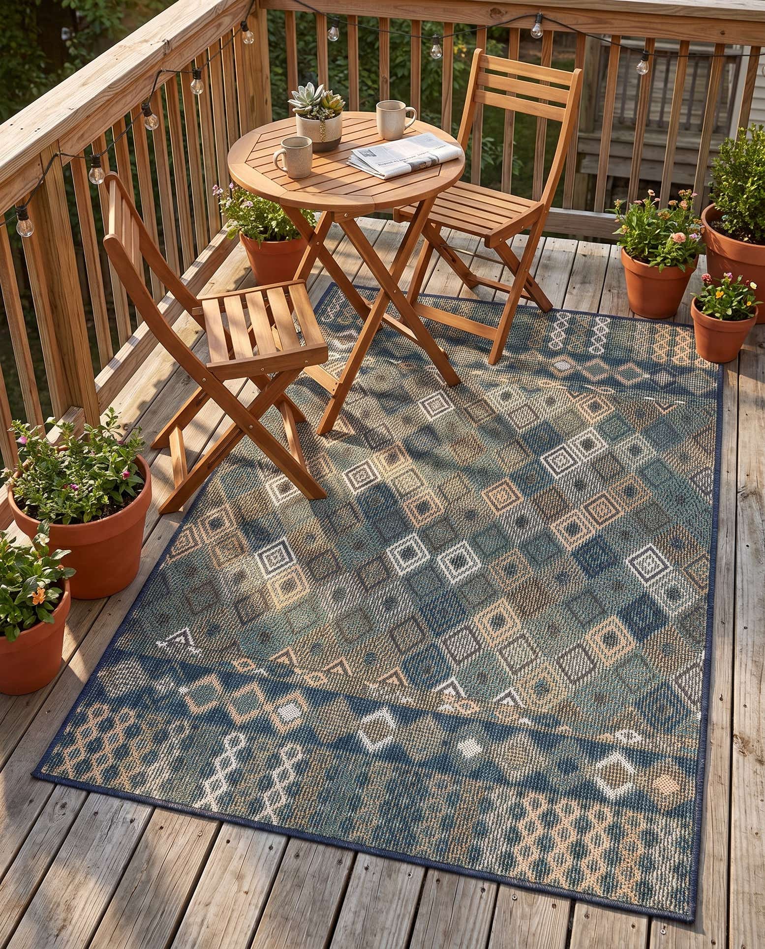4' x 6' Easy-Clean Baja Indoor / Outdoor Rug