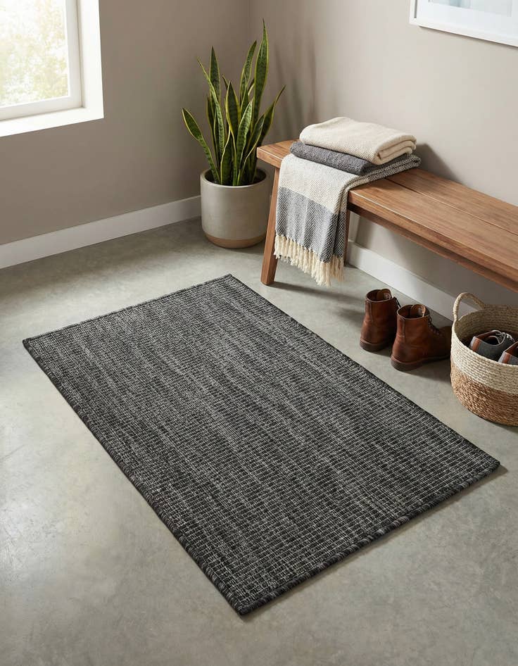 Detail image of 2' x 3' 1 Easy-Clean Solid Indoor / Outdoor Rug