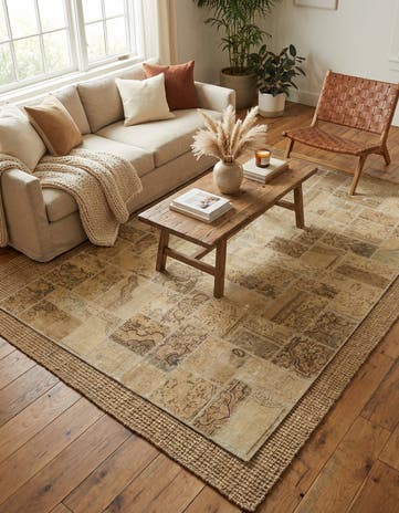 6' 7 x 10' Hand Knotted Ultra Vintage Persian Wool Rug