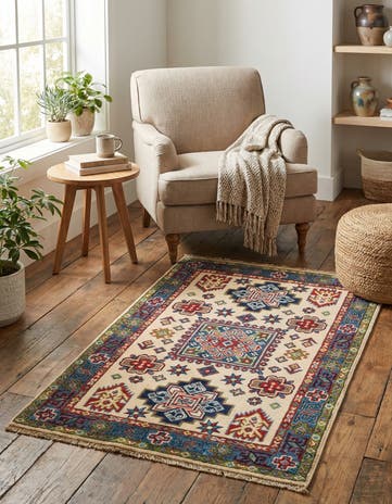 2' 8 x 4' 2 Hand Knotted Kazak Rug