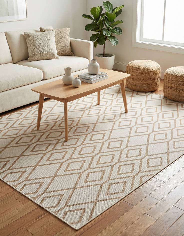 Detail image of 6' x 9' Easy-Clean Jill Zarin Turks and Caicos Indoor / Outdoor Rug