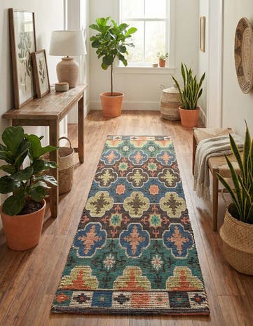 2' x 8' Chenille Jute Runner Rug