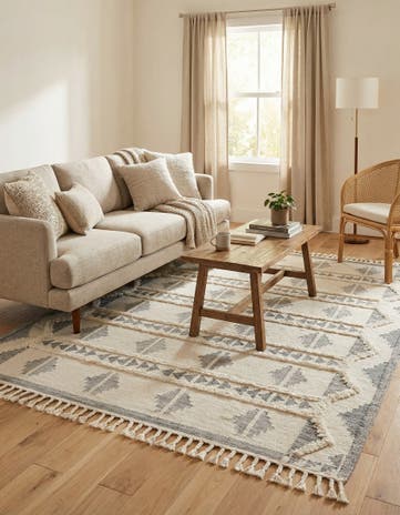 8' x 10' Hand Woven Arizona Wool Rug