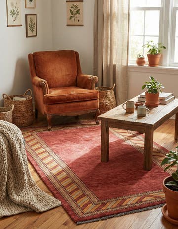 3' 2 x 5' 2 Hand Knotted Kashkuli Gabbeh Oriental Wool Rug
