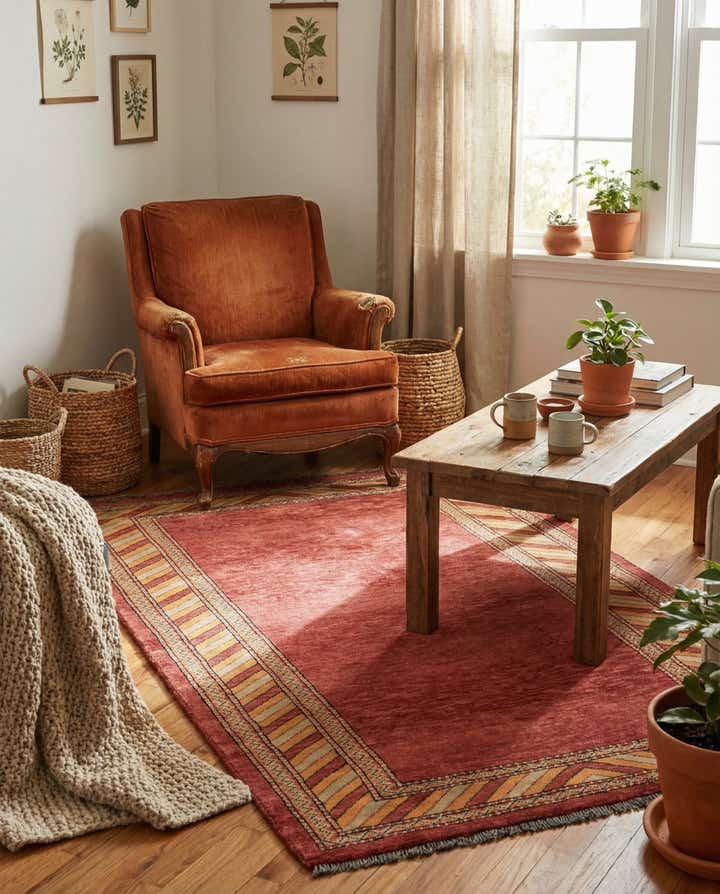 3' 2 x 5' 2 Hand Knotted Kashkuli Gabbeh Oriental Wool Rug