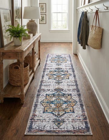 2' x 8' Washable Francesca Runner Rug