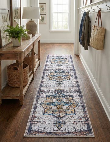2' x 8' Washable Francesca Runner Rug